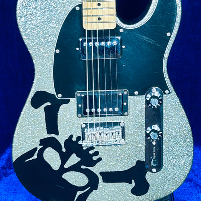 Used SQUIER HARUNA TELECASTER 2016 Basswood body SKULLSILVER w/Softcase