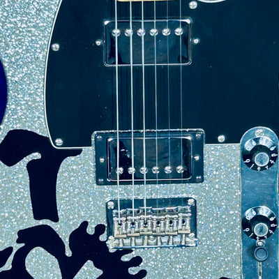 Used SQUIER Haruna Telecaster Skullsilver SCANDAL Basswood Body