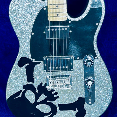 Used SQUIER Haruna Telecaster Skullsilver SCANDAL Basswood Body #2