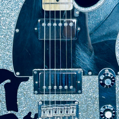 Used SQUIER Haruna Telecaster Skullsilver SCANDAL Basswood Body #2