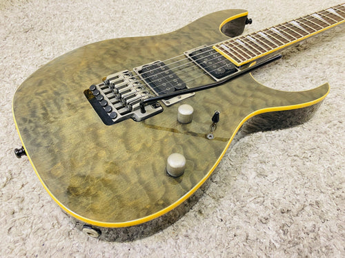 Used Ibanez RGT42SE Quilt Maple Top Through Neck w/Soft Case