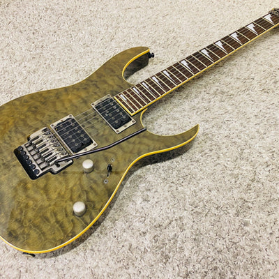 Used Ibanez RGT42SE Quilt Maple Top Through Neck w/Soft Case