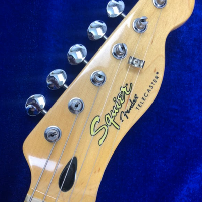 Used Squier by Fender HARUNA Telecaster Dark Silver Sparkle Skull Silver 2012