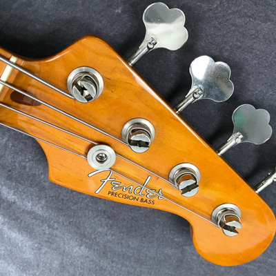 Used Fender American Vintage 57 Precision Bass Candy Apple Red