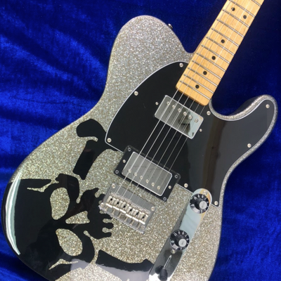 Used Squier by Fender HARUNA TELECASTER DARK SILVER SPARKLE Skullsilver