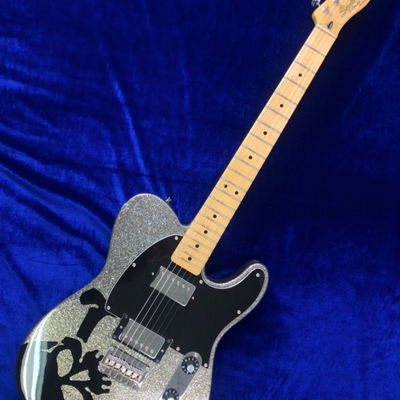 Used Squier by Fender HARUNA TELECASTER DARK SILVER SPARKLE Skullsilver