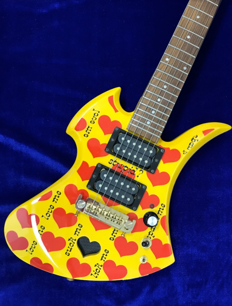 Used Burny YH-JR. X JAPAN hide Model Mini Guitar – Kunoichi Music