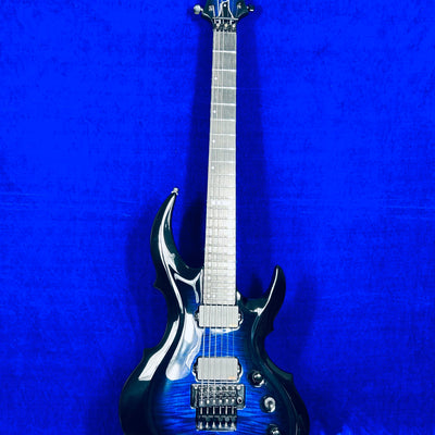 Used ESP E-II FRX FM Reindeer Blue Flame Maple Top Alder Back Body w/Soft Case