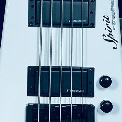 Used STEINBERGER SPIRIT XT-25 White 5 Strings Headless