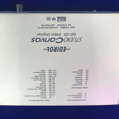 Used Roland SD-20 Studio Canvas