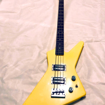 Used FERNANDES BXB-55 BXB 55 White Rare Electric Base Guitar