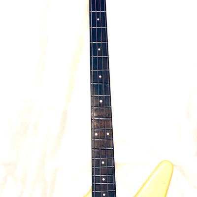 Used FERNANDES BXB-55 BXB 55 White Rare Electric Base Guitar