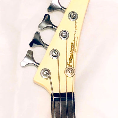 Used FERNANDES BXB-55 BXB 55 White Rare Electric Base Guitar