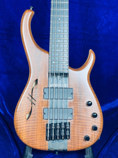 Used MODULUS Quantum 5 Semi-Hollow Body Figured Walnut Top