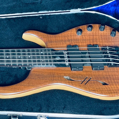 Used MODULUS Quantum 5 Semi-Hollow Body Figured Walnut Top