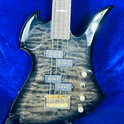 Used B.C.Rich Mockingbird Bass TransBlack