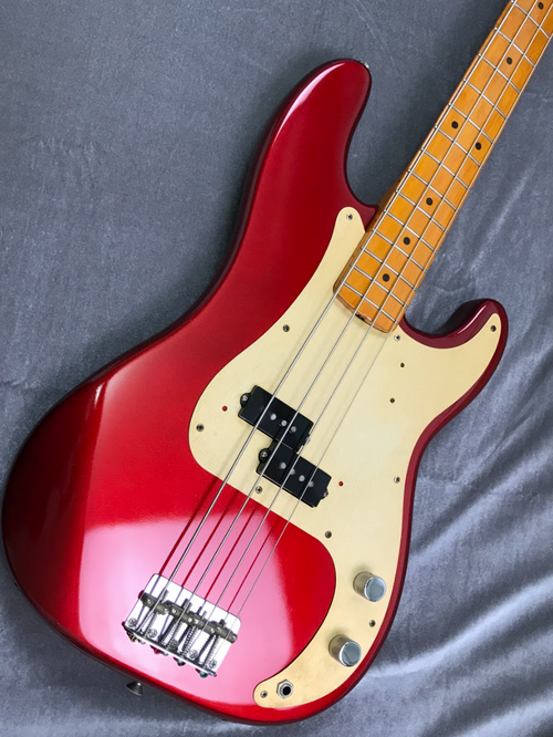 Used Fender American Vintage 57 Precision Bass Candy Apple Red