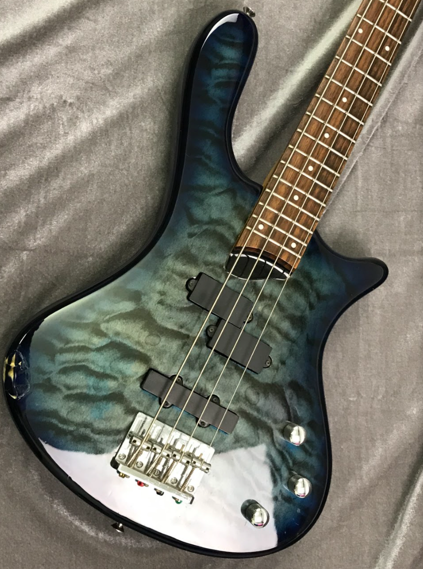 Used Washburn T14 Quilted Transparent Blue Kunoichi Music Square
