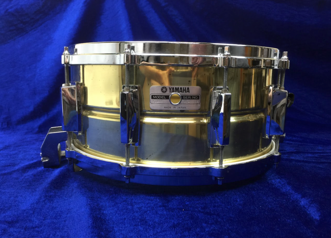 Used YAMAHA SD416 Brass Shell Concert Snare Drum