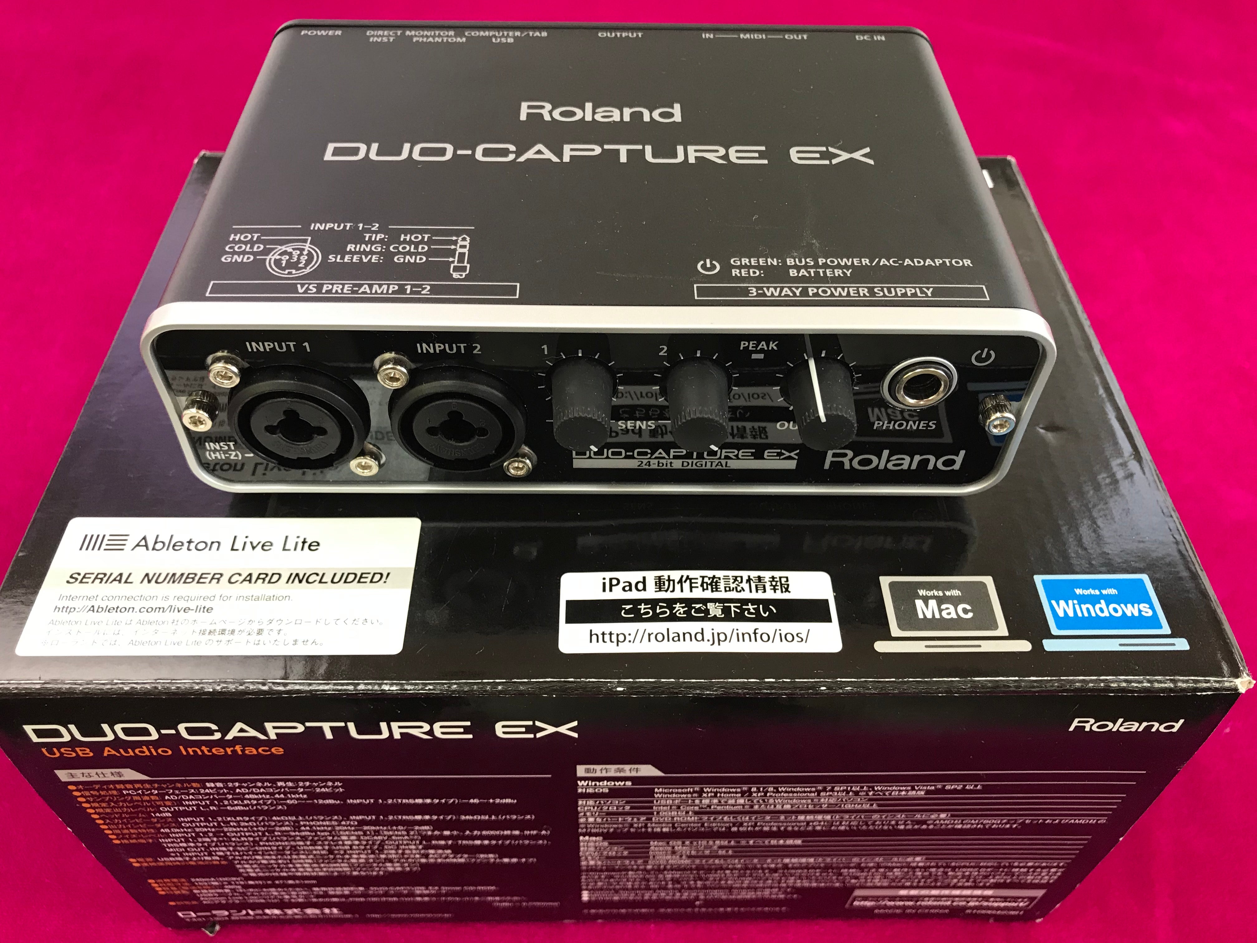 Used Roland DUO-CAPTURE EX UA-22 – Kunoichi Music Square